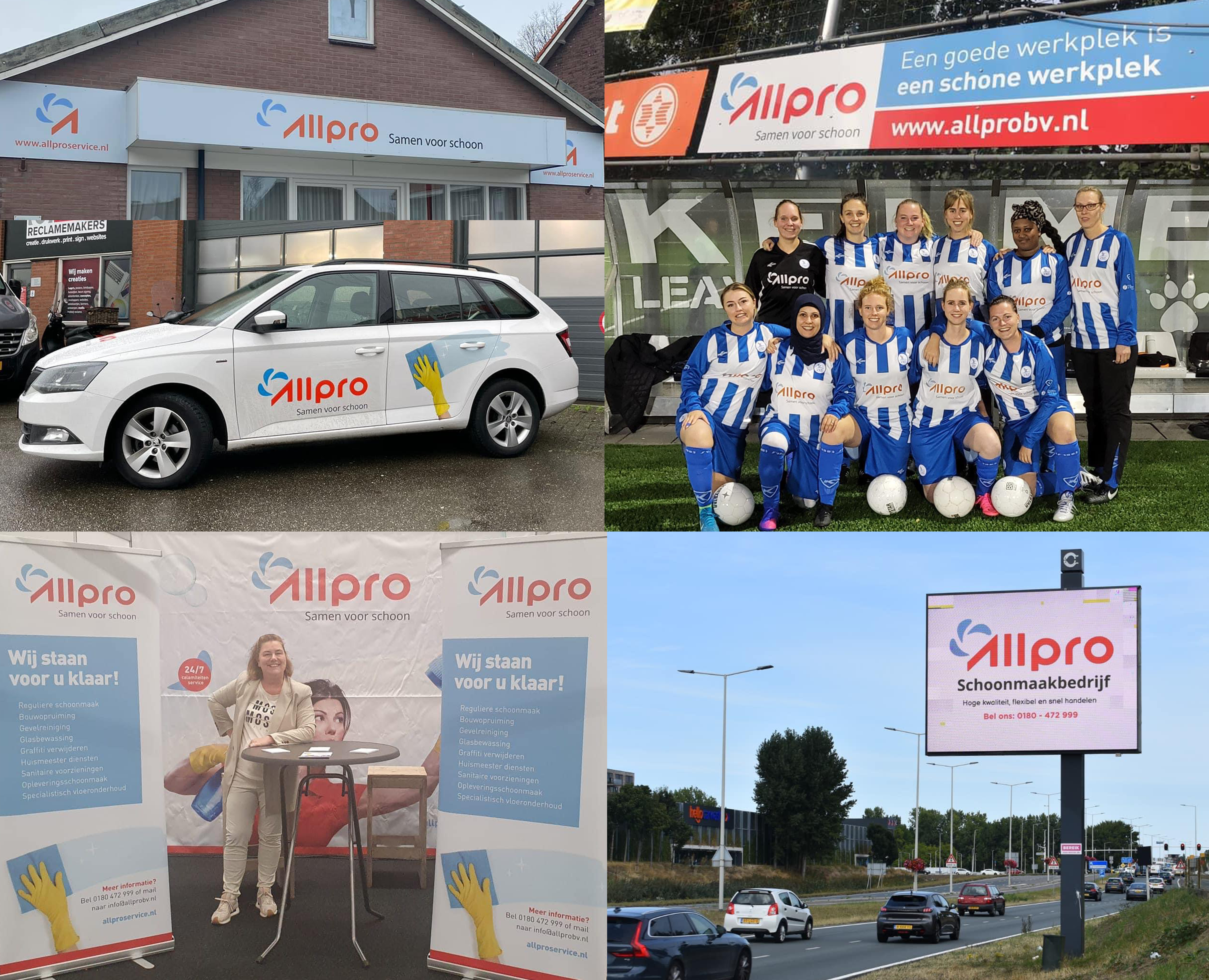 Allpro - huisstijl collage