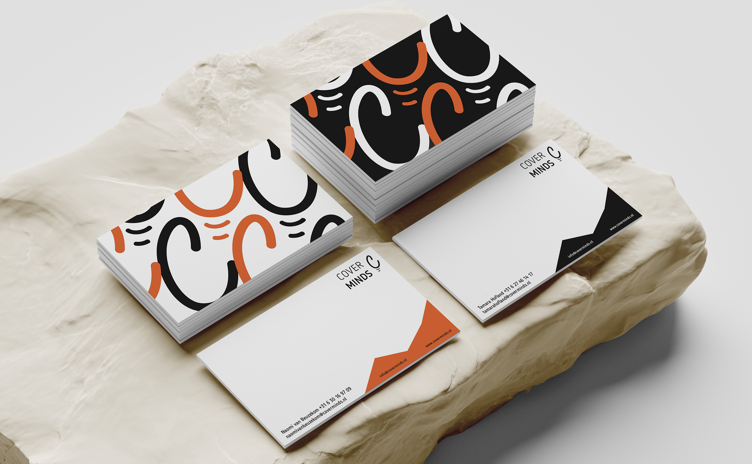 CoverMinds - visitekaartjes ontwerp
