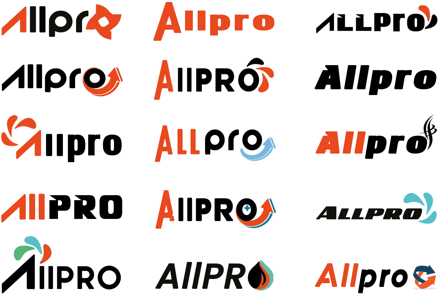 Allpro - branding logo concepts