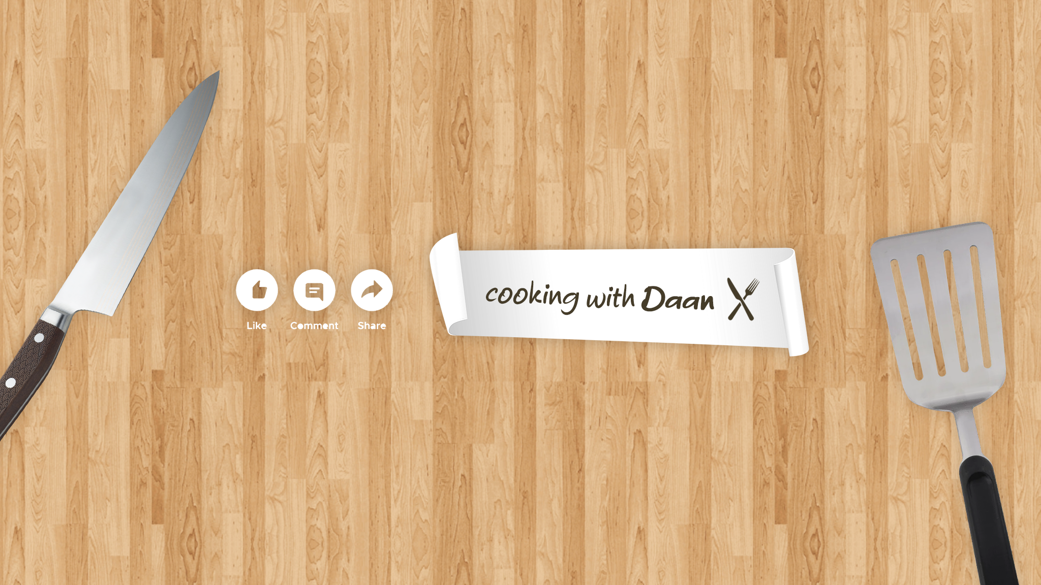 Cooking with Daan - banner final design