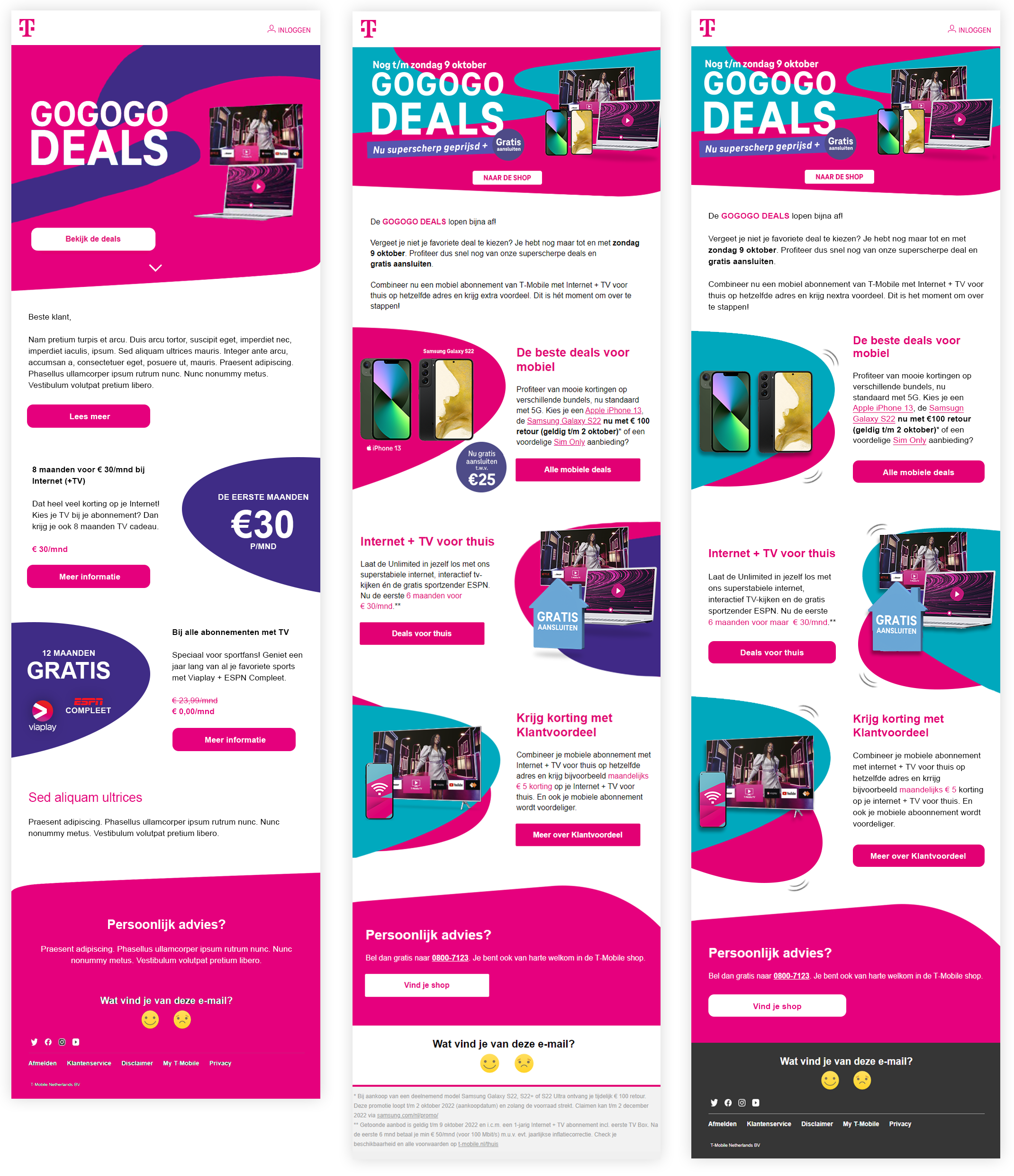T-Mobile - GOGOGO Deals concepts