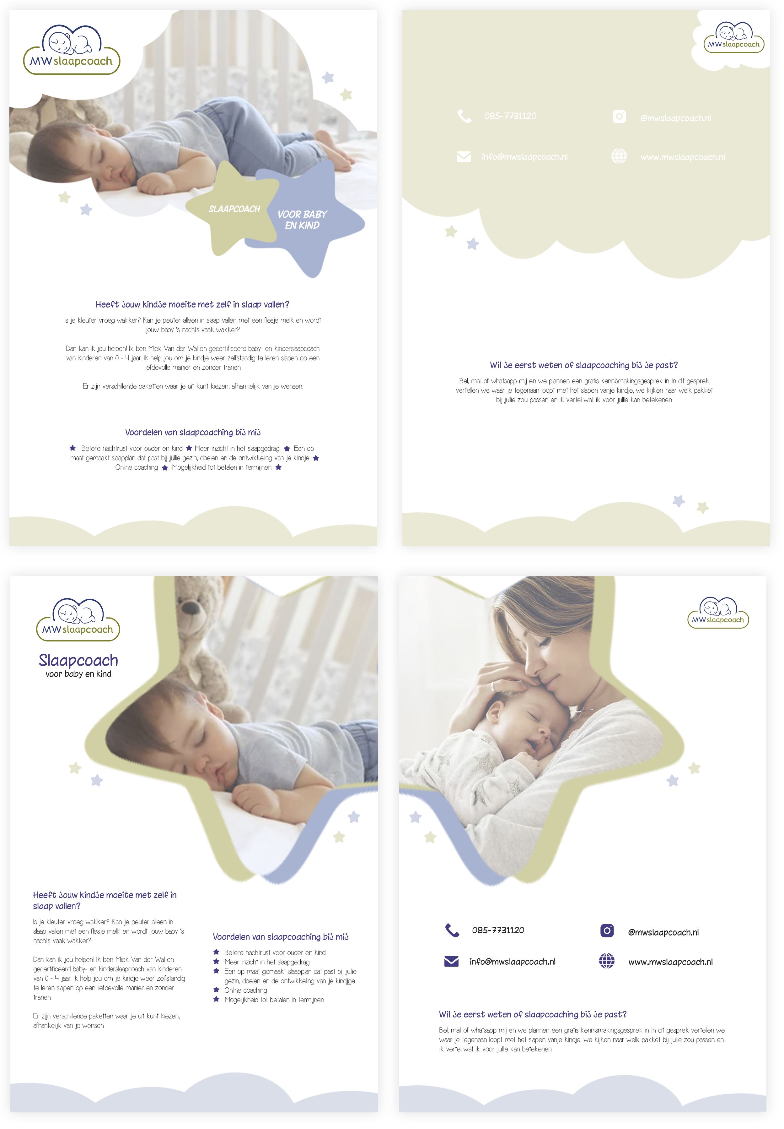 MW Slaapcoach - flyer concepten